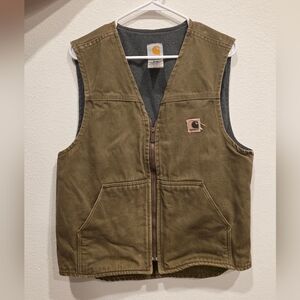 Vintage Carhartt Vest Mens Brown Workwear Gear